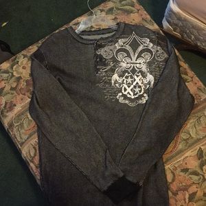 Men's lightly worn buckle long sleeve shirt